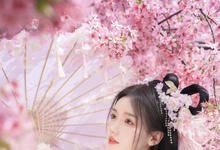 这就是仙女吧，樱花汉服写真。🧚🏻‍♀️：抱走柒柒-沐风文化